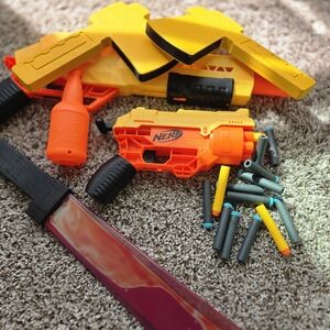 Nerf Blaster Set - Orange and Yellow